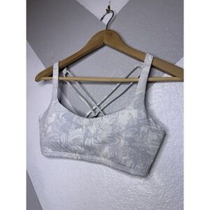 Lululemon Free To Be Bra - Grey Tropical Shadow Starlight Size 8 Sports Bra